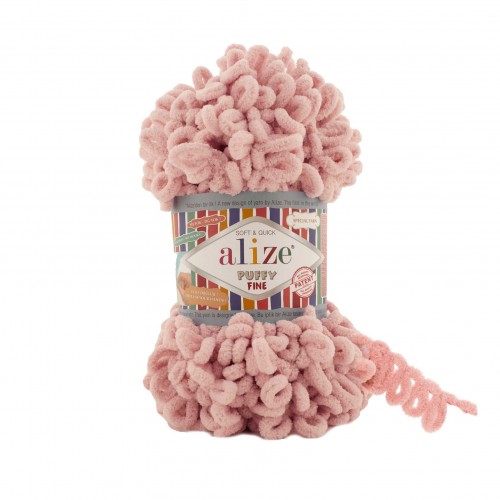 Alize Puffy fine 340 Púdrovo Ružová
